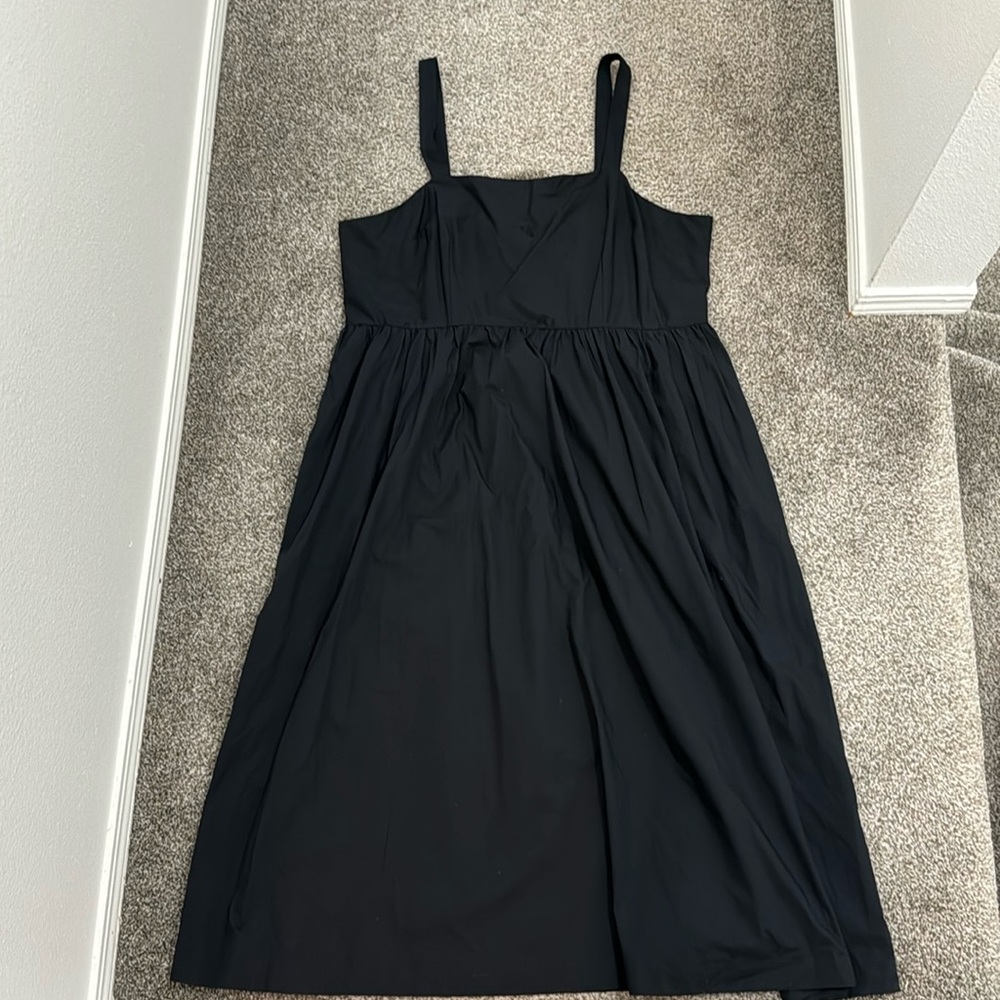 A NEW DAY black cotton midi dress XXL